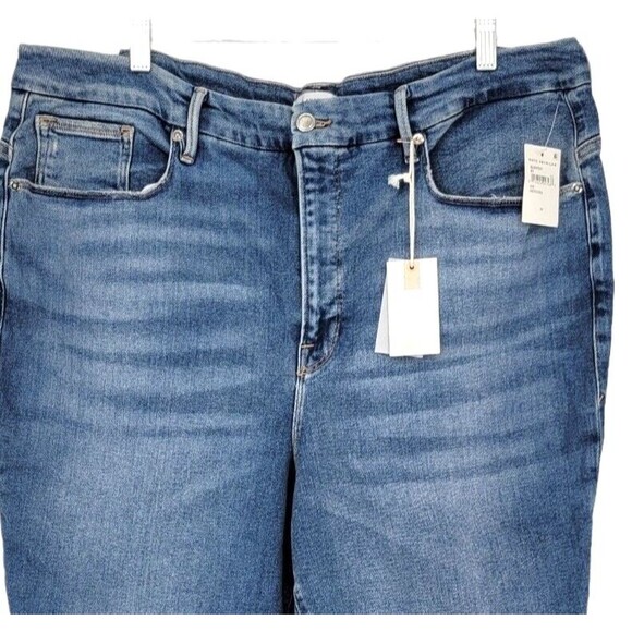 Good American Womens Good Leg Jeans Size 24 NEW Style GLDV731T Indigo - Picture 2 of 12